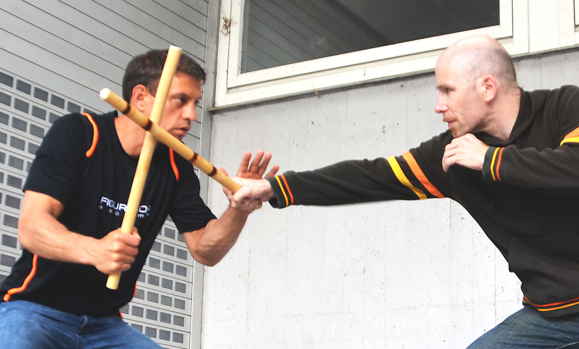 figure8ion escrima, basierend auf der universellen Bewegung Figure 8